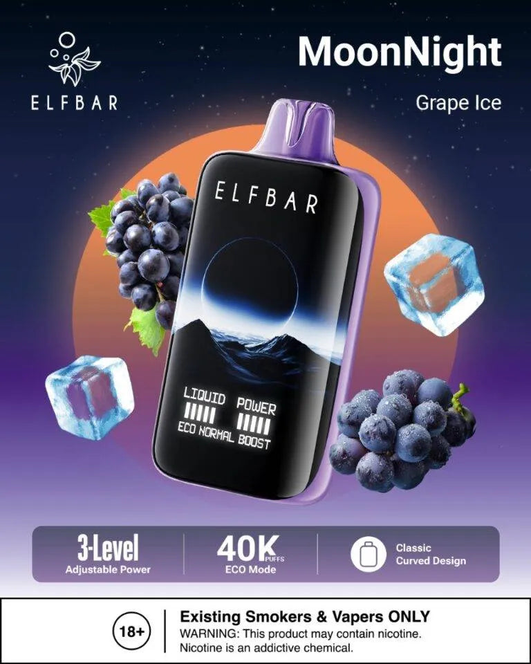 ELF BAR Moon Night 40000 Puffs Disposable Vape in  Dubai Abu Dhabi UAE