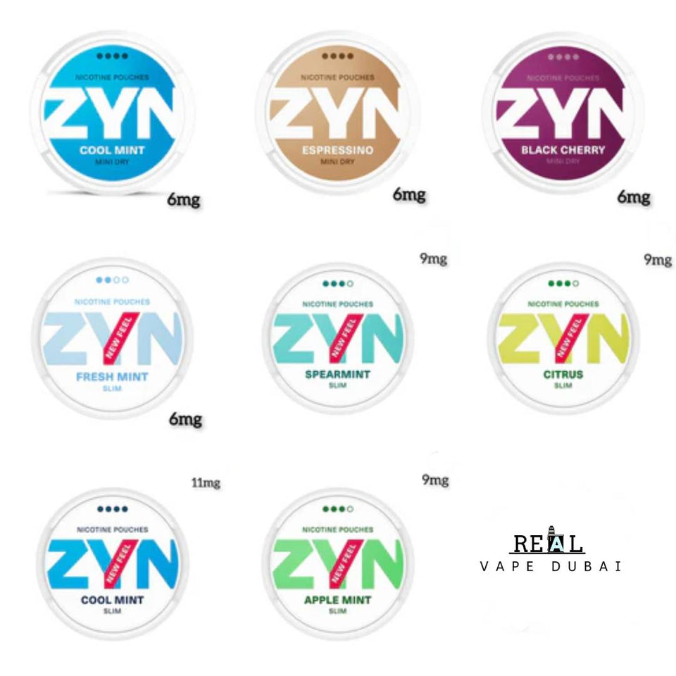 ZYN Nicotine Pouches Original All Version