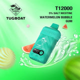 Tugboat T12000 Watermelon Bubble Gum Disposable Vape in Dubai UAE