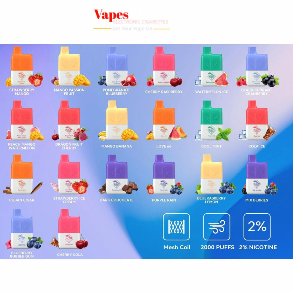Tugboat Mini 2000 Puffs 2% Nicotine Disposable Vape in UAE