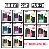 Vapes Bars Ghost Galaxy 25000 Puffs Disposable Vape In UAE
