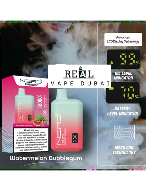 NERD FIRE 8000 Puffs 2%