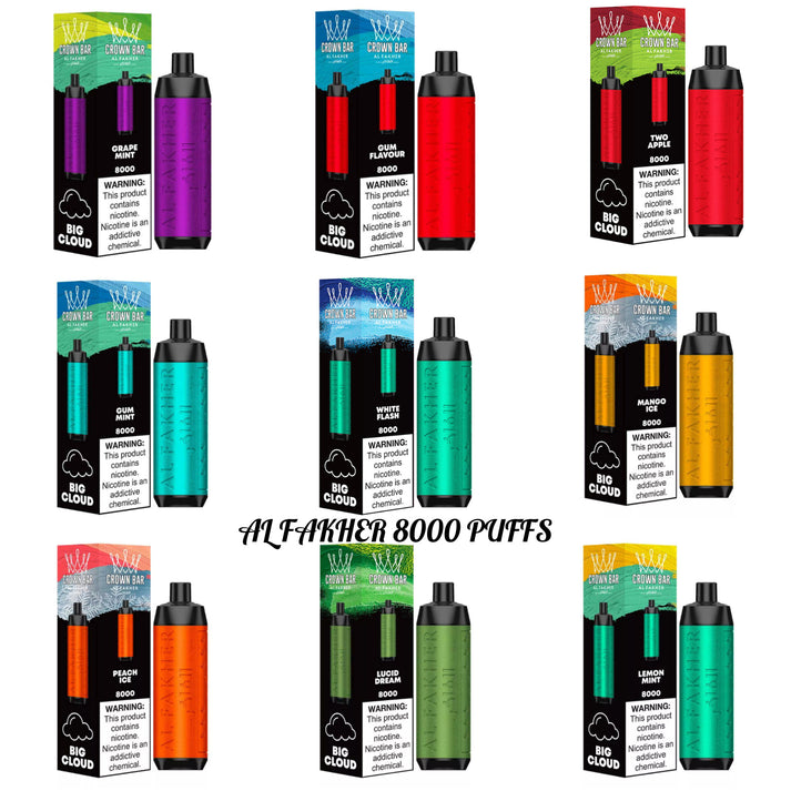 AL FAKHER CROWN BAR 8000 Puffs