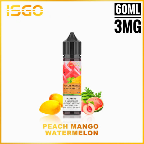 ISGO 60ML E-LIQUID 3mg & 6mg ALL FLAVORS