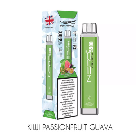 NERD Crystal 5500 Puffs 20mg Disposable Vape