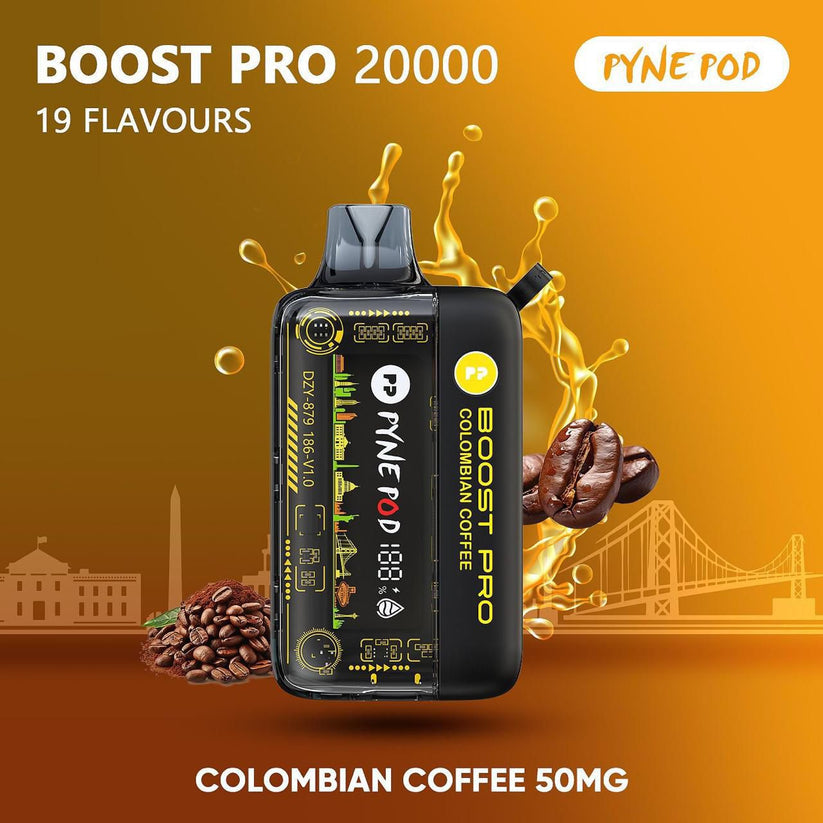PYNE POD Boost Pro 20000 Puffs 50MG Disposable Vape in Dubai UAE
