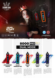 Al Fakher Crown Bar Pro 8000 Puffs (Dual Mode)